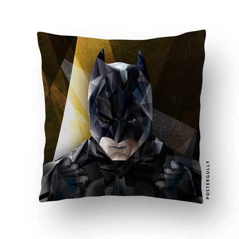 Cushion-Cover, Batman Geometrical Cushion Cover | Artist Malvika Asher, - PosterGully