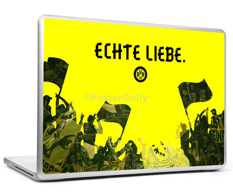 Laptop Skins, Borussia Dortmund Minimal Art Laptop Skin, - PosterGully