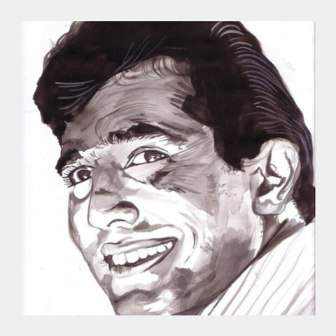 Square Art Prints, Bollywood superstar Rajesh Khanna believed that life is beautiful Square Art Prints