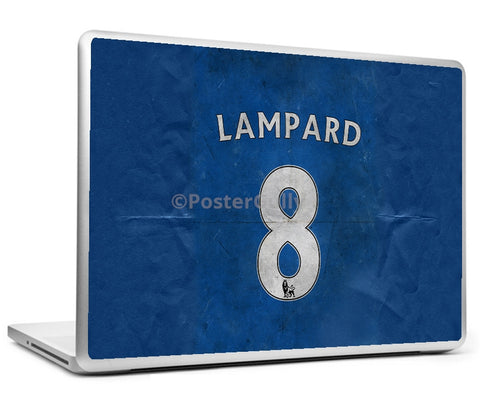 Laptop Skins, Lampard No. 8 Minimal Football Art Laptop Skin, - PosterGully