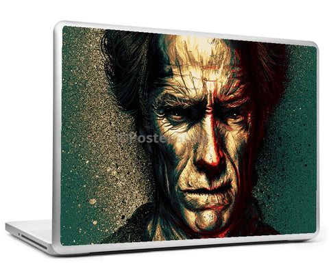 Laptop Skins, Clint Eastwood Artwork Laptop Skin, - PosterGully
