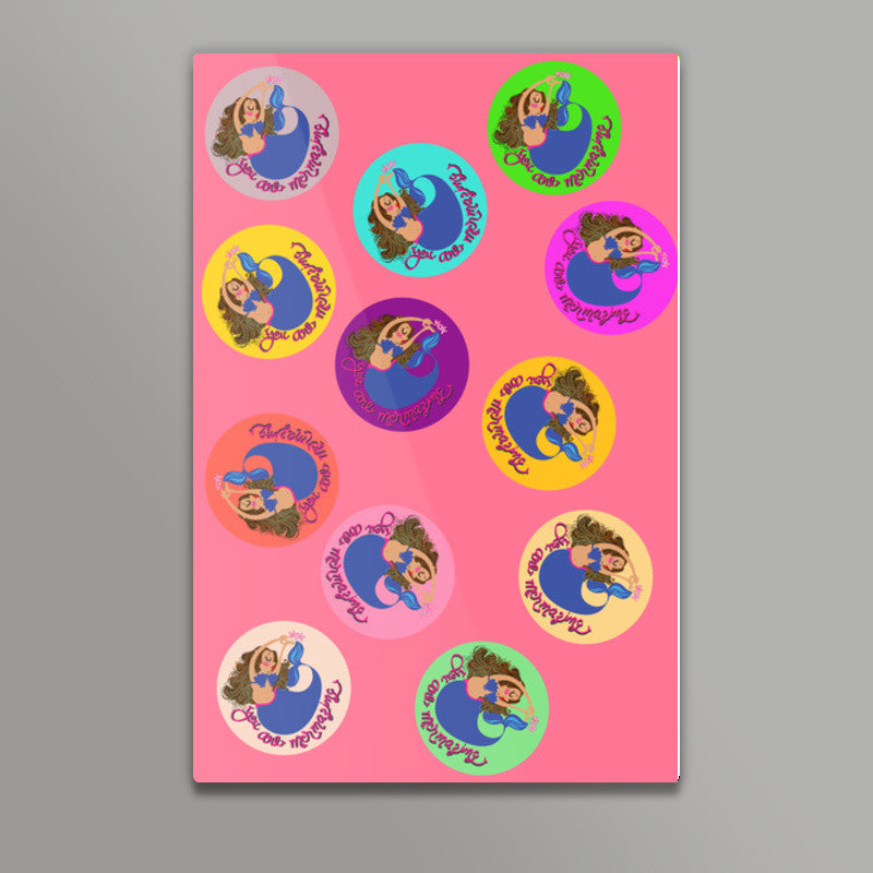 mermaid tiles Wall Art