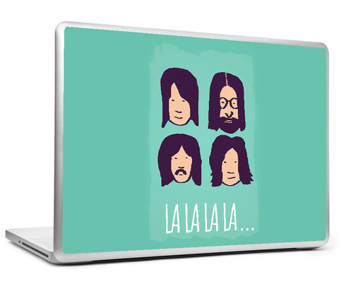 Laptop Skins, Beatles La La La Green Laptop Skin, - PosterGully