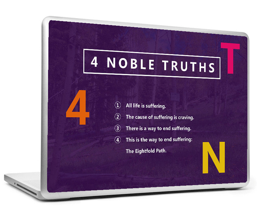 Laptop Skins, 4 Noble Truths - Buddha Laptop Skin, - PosterGully