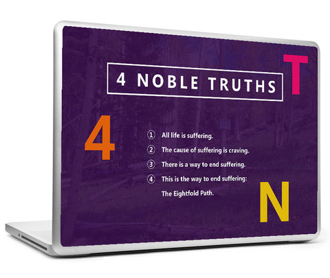 Laptop Skins, 4 Noble Truths - Buddha Laptop Skin, - PosterGully