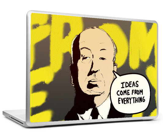 Laptop Skins, Alfred Hitchcock - Ideas - Comics Laptop Skin, - PosterGully