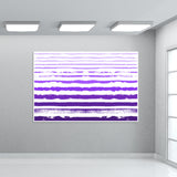 Uneven Purple Stripes Wall Art