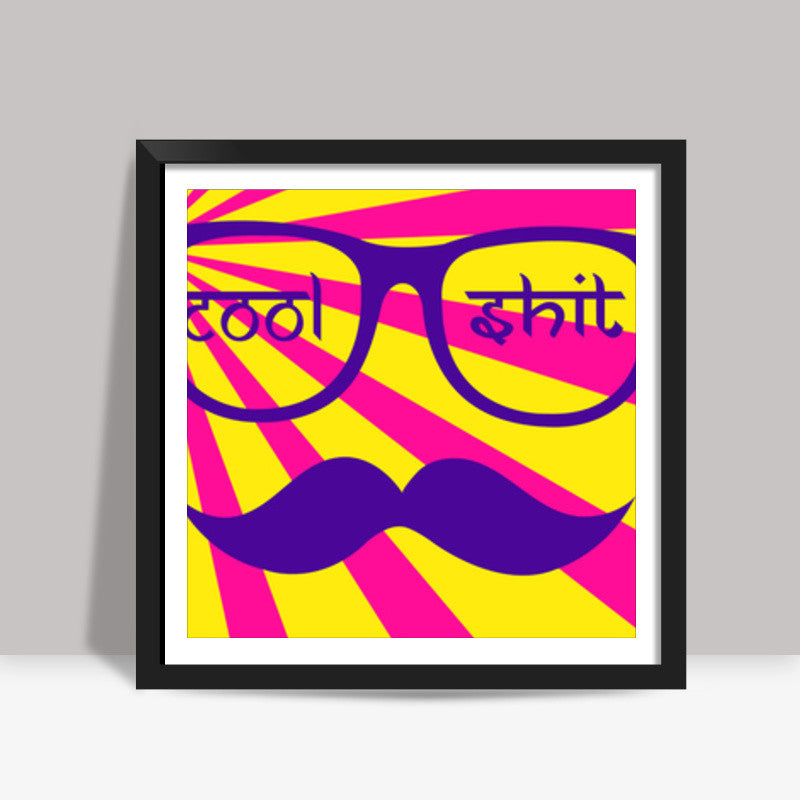 Cool Shit : Retro style Square Art Prints