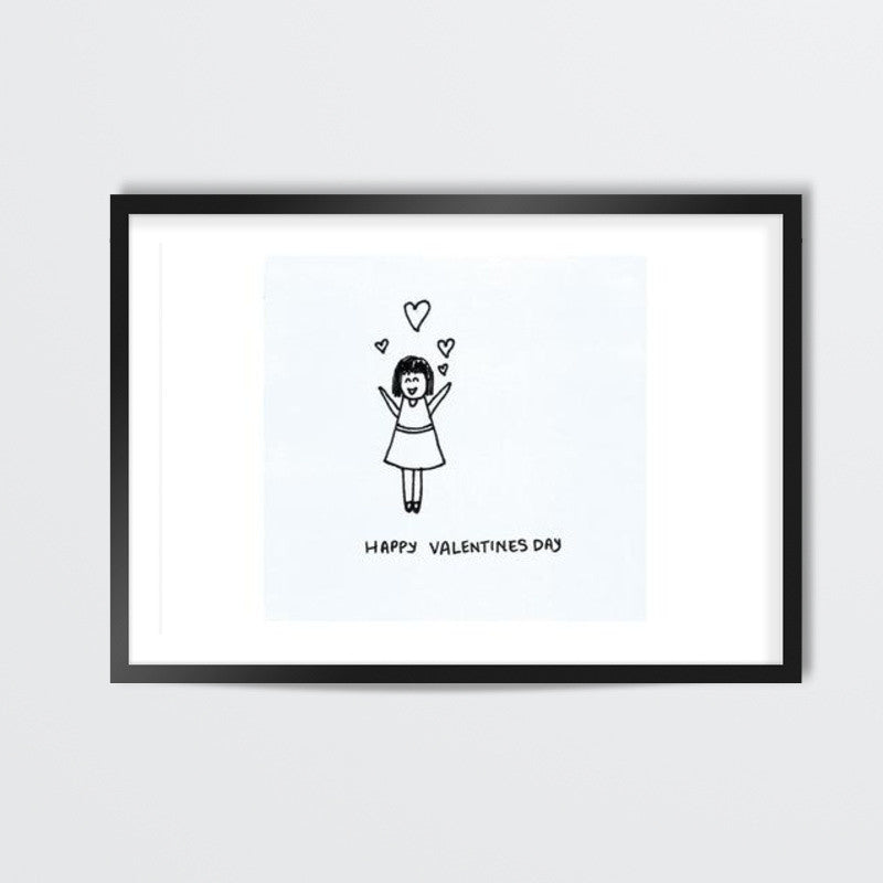 valentines day greeting card Wall Art