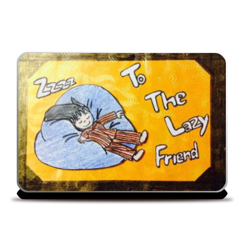 Laptop Skins, The Lazy Friend 0Laptop Skin | Doodleicious, - PosterGully