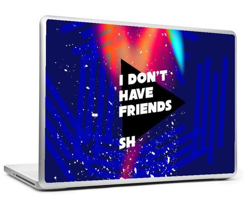 Laptop Skins, Sherlock Holmes - Quote - No Friends Laptop Skin, - PosterGully
