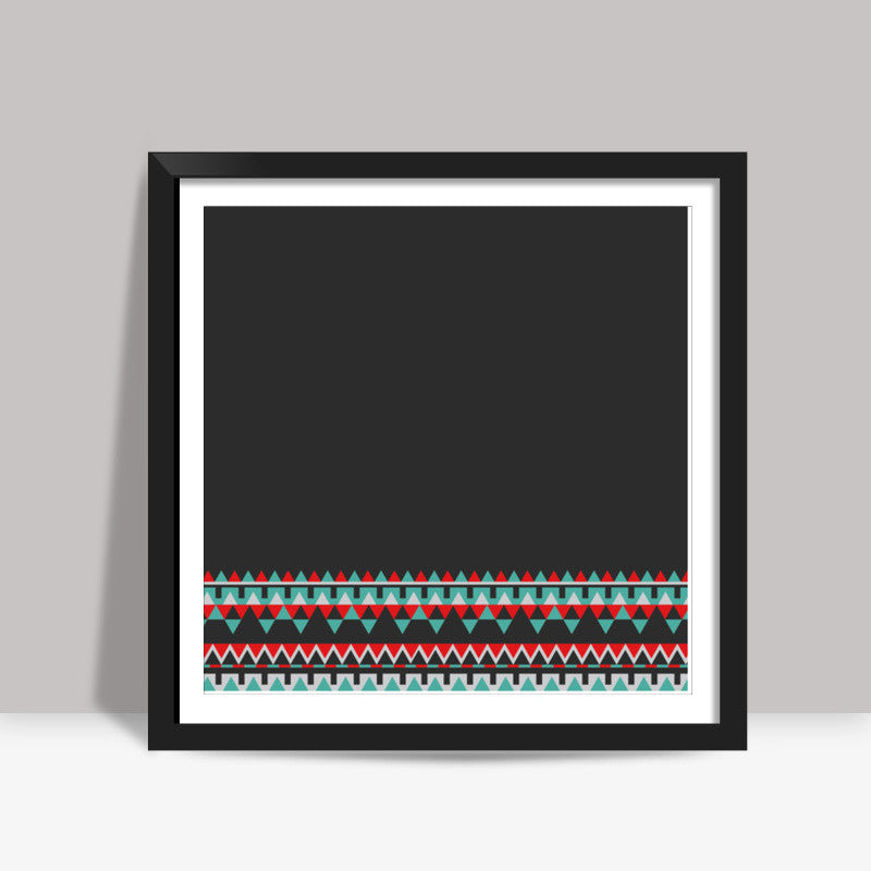 Abstract Border design Square Art Prints