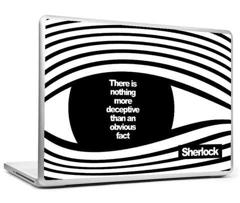 Laptop Skins, Sherlock Holmes - Quote - More Deceptive Laptop Skin, - PosterGully