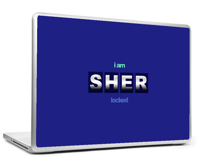 Laptop Skins, Sherlock Holmes - Quote - Sherlocked Laptop Skin, - PosterGully