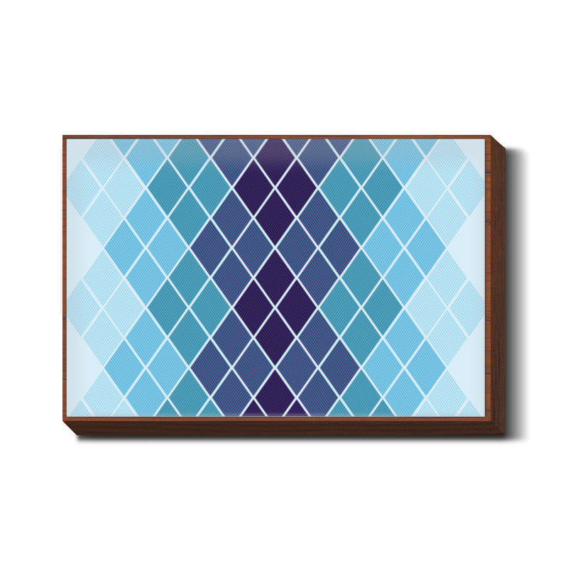 Diamond Stripes Abstract Print Wall Art