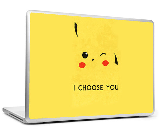 Laptop Skins, Pikachu I Choose You Laptop Skin, - PosterGully