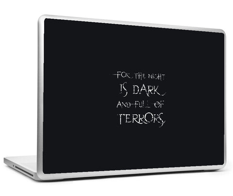 Laptop Skins, The Night Is Dark Laptop Skin, - PosterGully