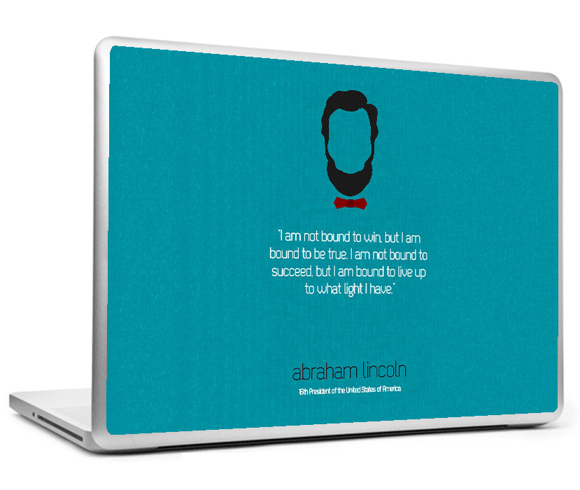 Laptop Skins, Abraham Lincoln Minimal Art Laptop Skin, - PosterGully