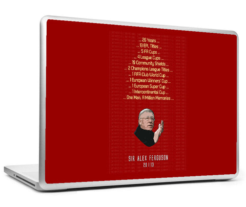 Laptop Skins, Sir Alex Ferguson The Legend Lives Laptop Skin, - PosterGully