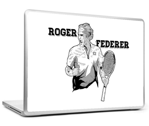 Laptop Skins, Roger Federer By Manu Laptop Skin, - PosterGully