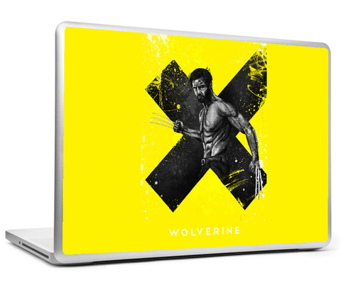 Laptop Skins, Wolverine Yellow Artwork Laptop Skin, - PosterGully
