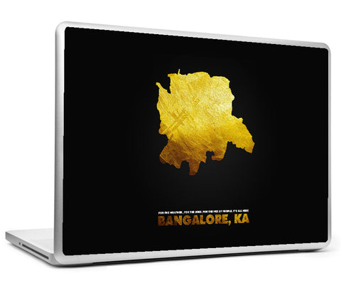 Laptop Skins, Bangalore Gold Artwork Laptop Skin, - PosterGully