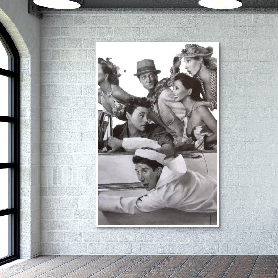 Friends Sketch Wall Art