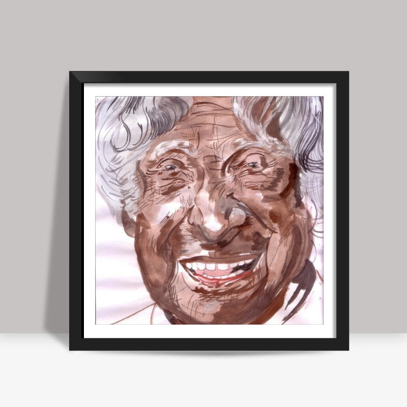 Sir A P J Abdul Kalam was a spirited visionary Square Art Prints