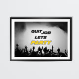 Party All Night Sleep All Day - Wall Art