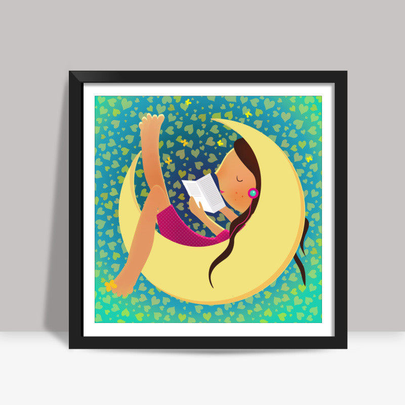 bookworm Square Art Prints