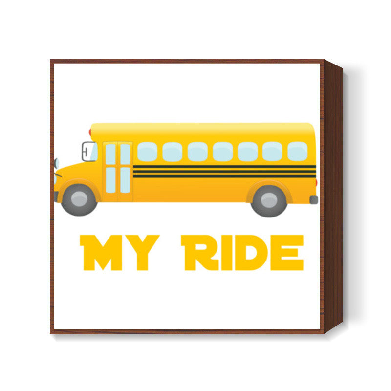 Bus ride Square Art Prints