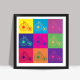 Cycle pattern Square print | Dhwani Mankad