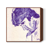 Bollywood superstar Amitabh Bachchan in a thoughtful expression Square Art Prints