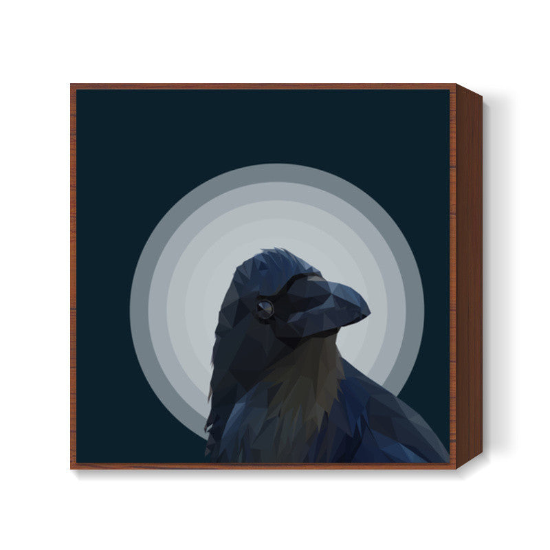 Night Crow Square Art Prints