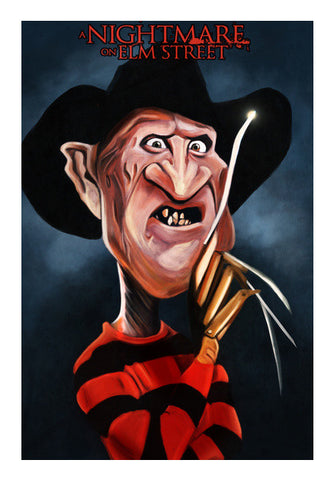 Freddy Krueger | Nightmare on elm street | Caricature Wall Art