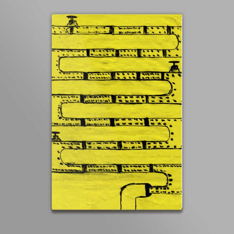 Pipeline Yellow Wall Art