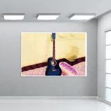 Abstract Acoustic Guitar Wall Art