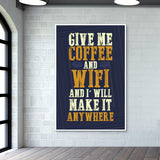 Coffee & WIFI Wall Art