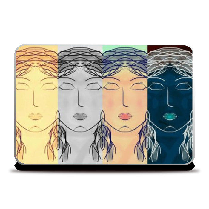 Different colour for different mood Laptop Skins