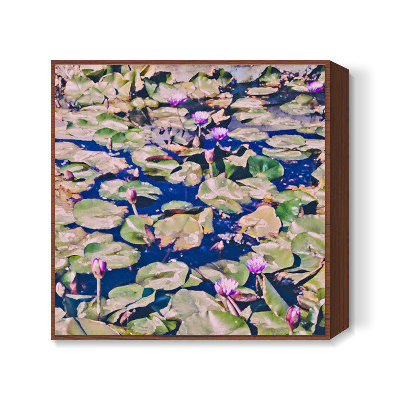 Quaint LotusPond Square Art Prints