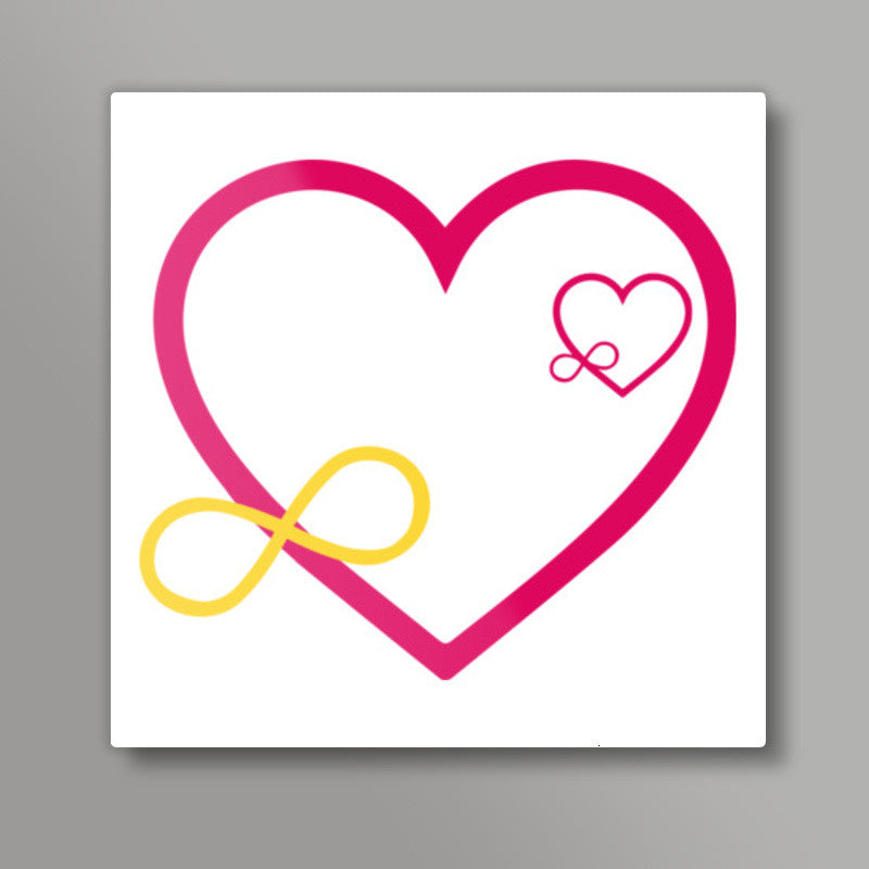 Love Infinity Square Art Prints