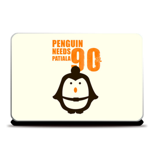 Penguin Needs Patiala 90ML (Yellow Back) Laptop Skins