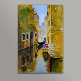 Rowing through the enchanted realms of Venice. Wall Art