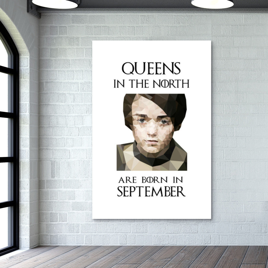 Game of Thrones | Arya Stark | Queens | September Wall Art