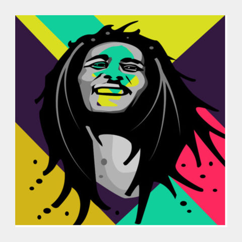 Bob Marley - Singer Square Art Prints