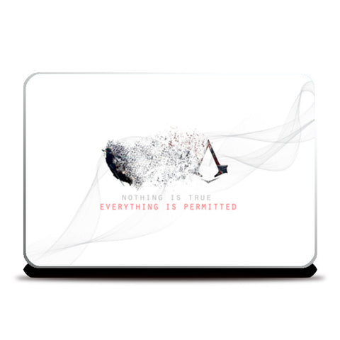 Assassins creed (white) Laptop Skins
