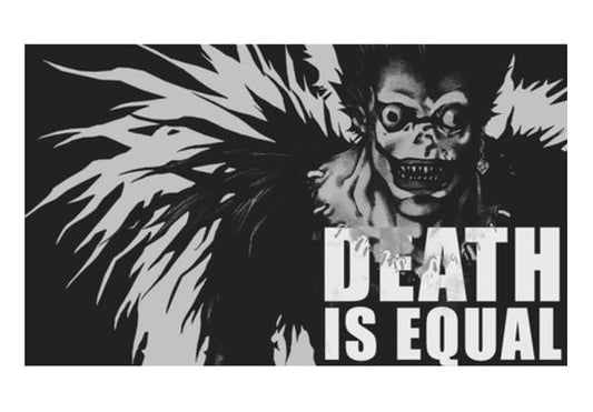 PosterGully Specials, death note poster death is equal Wall Art