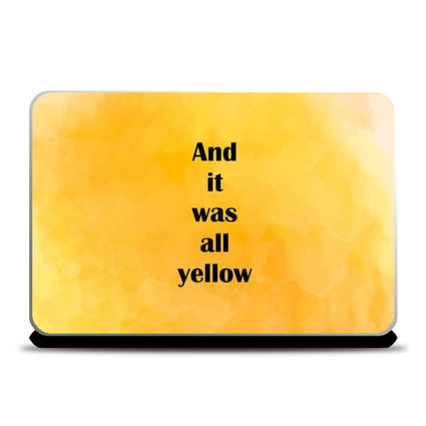 COLDPLAY : YELLOW Laptop Skins