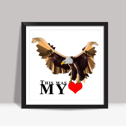 This was my heart Square Art Prints