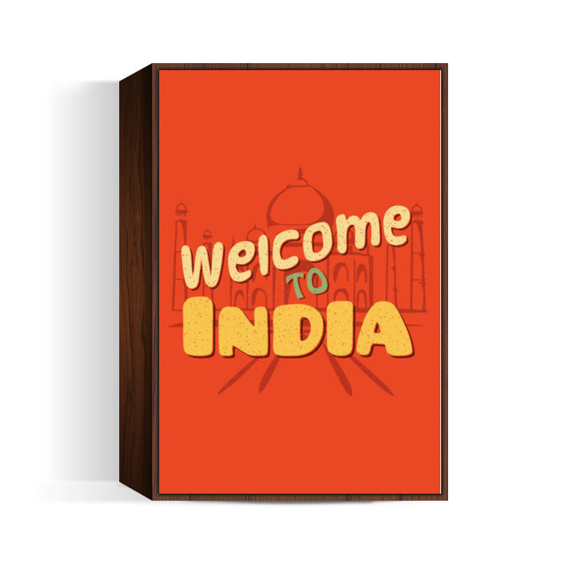 Welcome to India retro Artwork